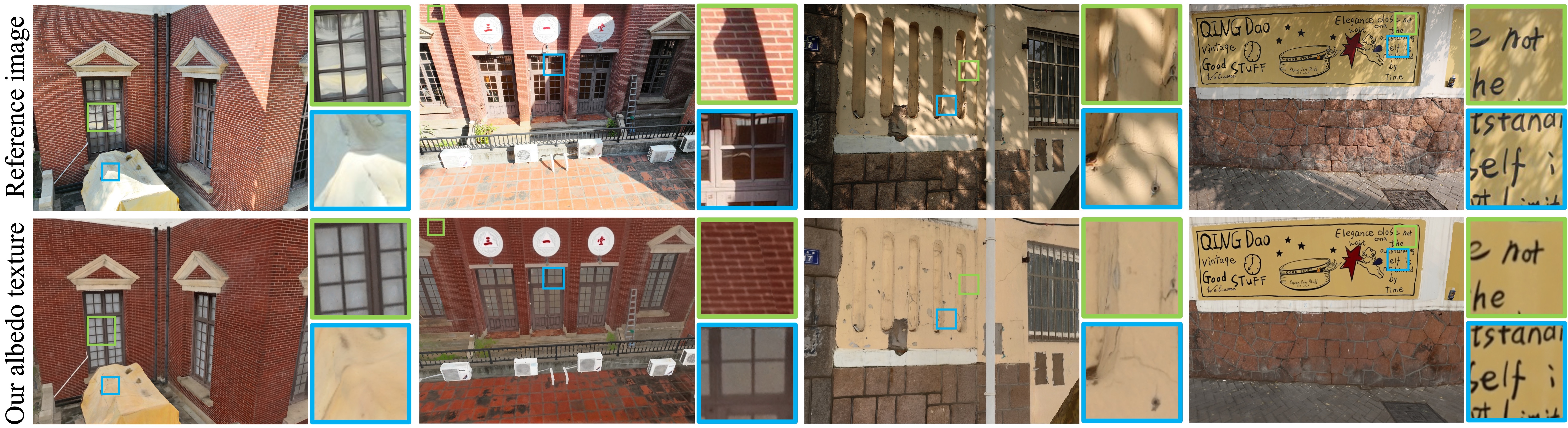 Challenging qualitative diffuse albedo results